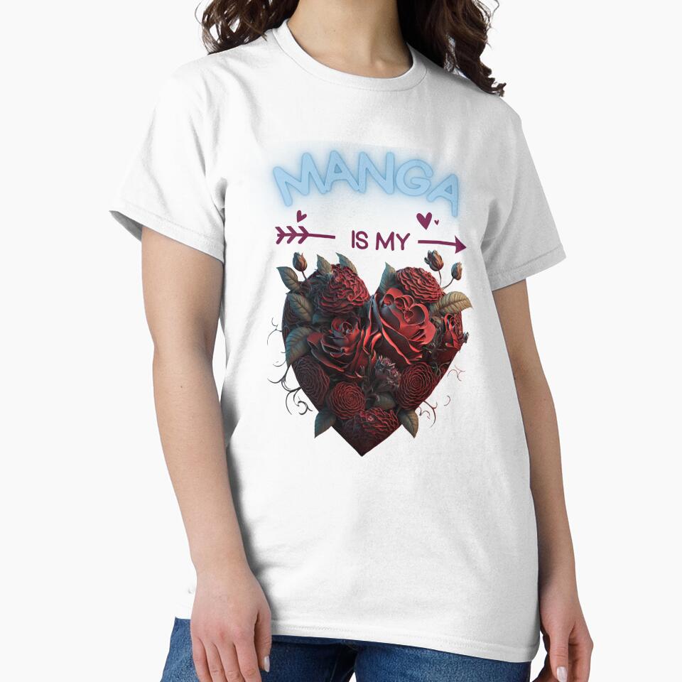 Manga Is My Valentine by Itsheartshop T-Shirts, Hoodie, Sweatshirt | BlankRebels.com (Image 2)