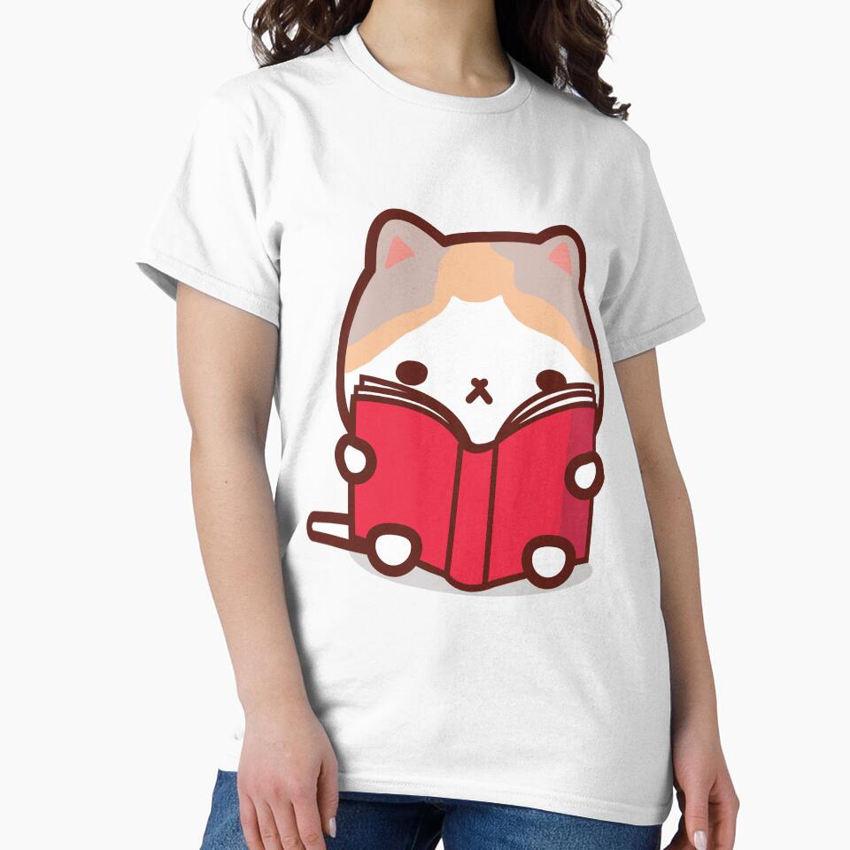 Cute Cat Reading a Book by UnwindMoon T-Shirts, Hoodie, Sweatshirt | BlankRebels.com (Image 2)