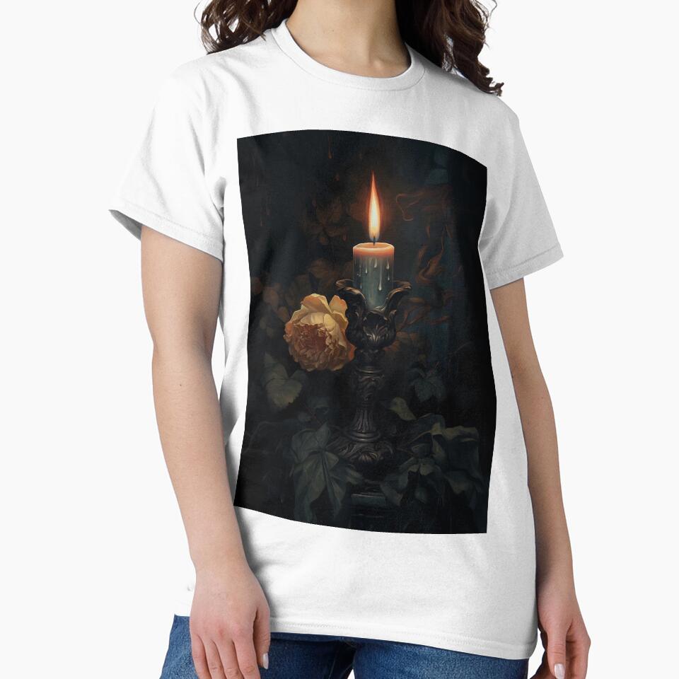 Infinite glow candle dark academia gothic cottagecore decor by Mehak  Khan T-Shirts, Hoodie, Sweatshirt (Image 2)