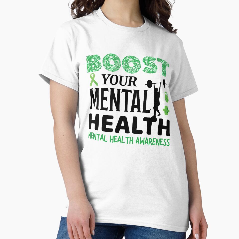 Mental Health Awareness - Boost Your Mental Health By Exercising by OwlCanvas T-Shirts, Hoodie, Sweatshirt (Image 2)