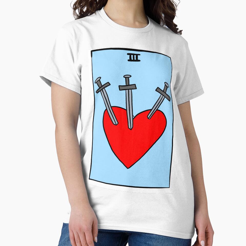 THREE OF SWORDS tarot card by Theo Altmaier T-Shirts, Hoodie, Sweatshirt | BlankRebels.com (Image 2)
