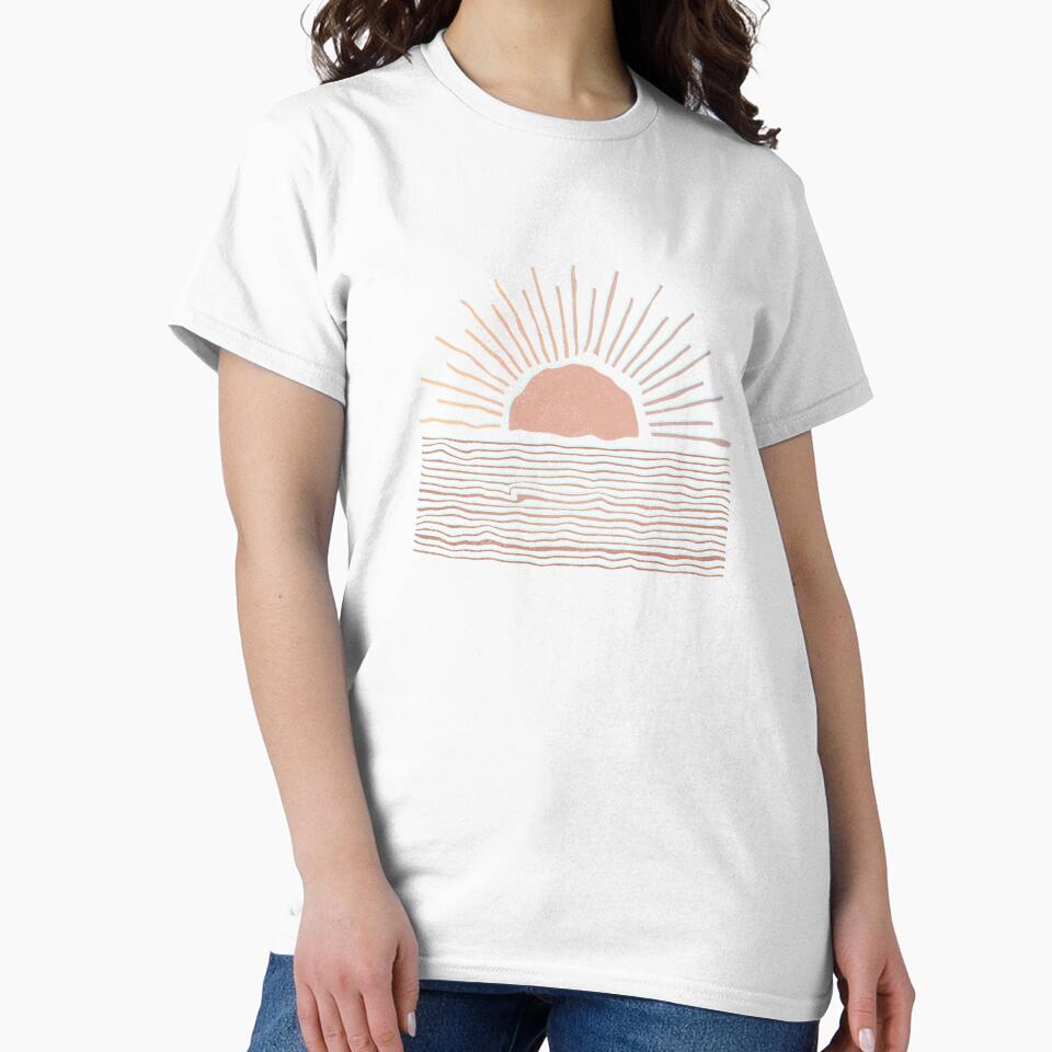 Sunset Landscape | Sunrise Vintage Modern Boho Art by EarthBoho
