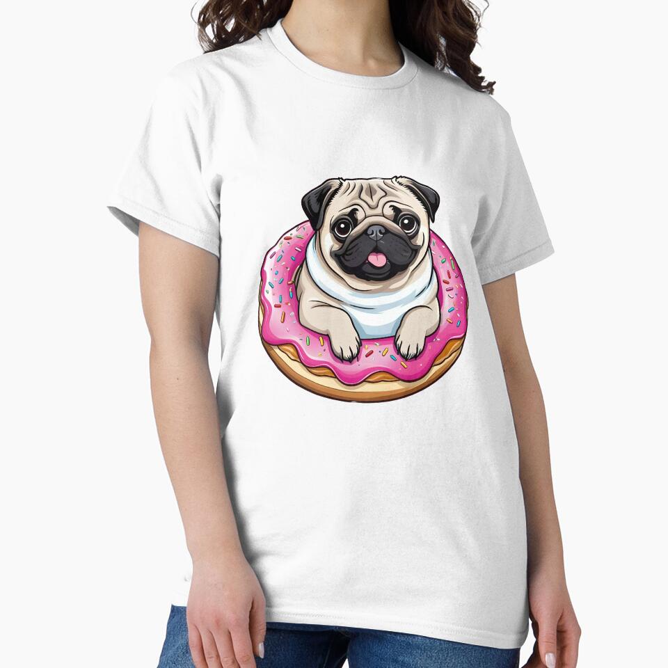 Kawaii Donut Pug by KawaiiCritterz