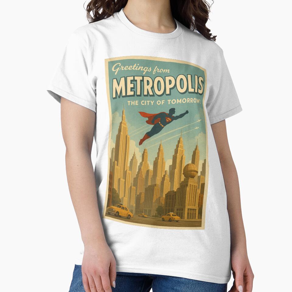 Greetings from Metropolis – The City of Tomorrow! by Lavoretty T-Shirts, Hoodie, Sweatshirt | BlankRebels.com (Image 2)
