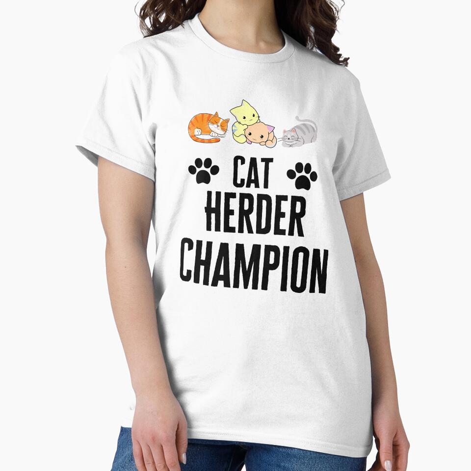 funny Cat Herder Champion cute .gift for cat lover . by AMERZAGUE DESIGN T-Shirts, Hoodie, Sweatshirt (Image 2)
