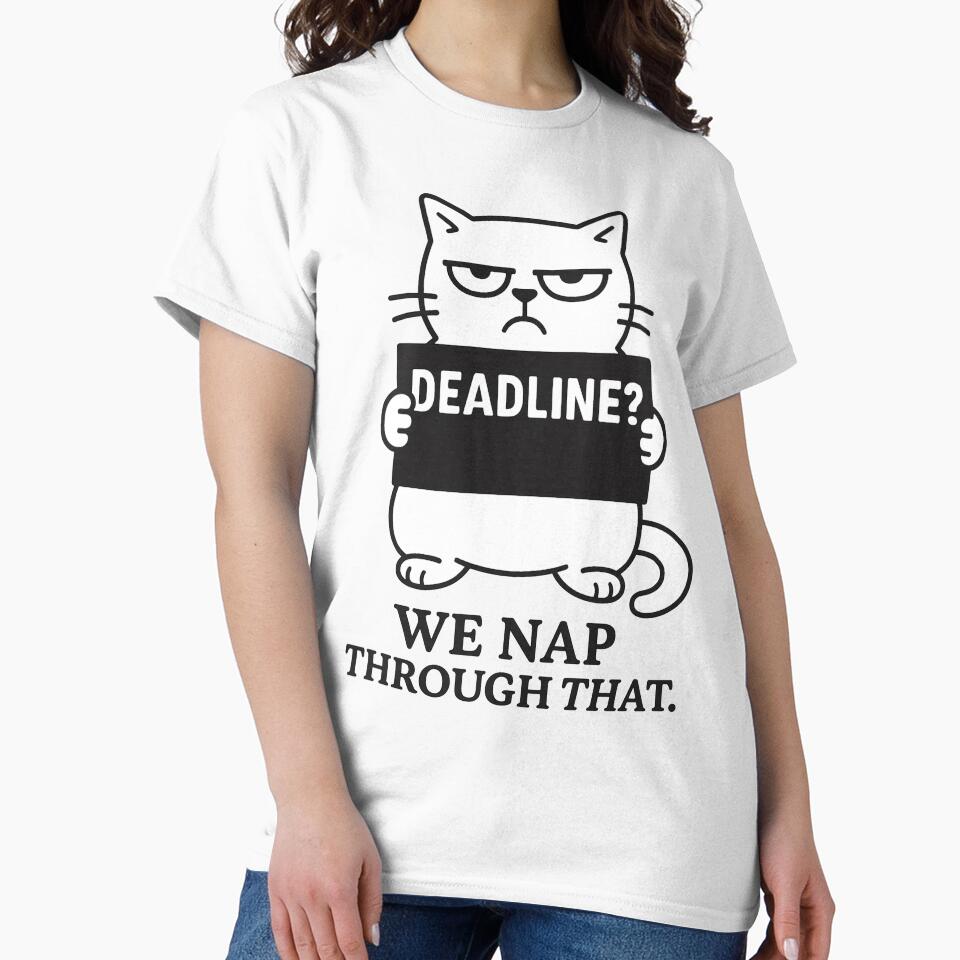 Deadline? We Nap Through That – Funny Hoodie & T-shirts for Remote Workers – Cozy Comfort Design by... (Image 2)