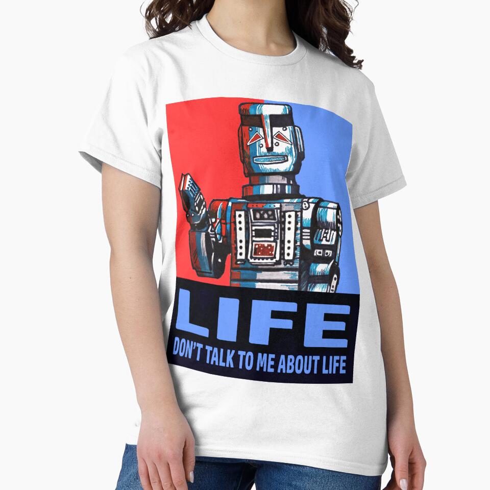 MARVIN THE PARANOID ANDROID - HITCHHIKERS GUIDE TO THE GALAXY by harmonks T-Shirts, Hoodie, Sweatshirt (Image 2)