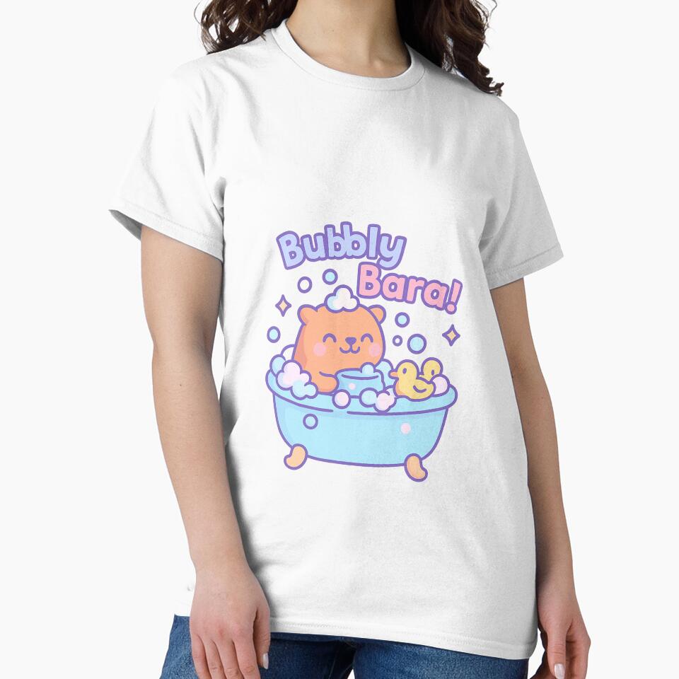 Cute Capybara Bubble Bath Design by MacBuddy T-Shirts, Hoodie, Sweatshirt | BlankRebels.com (Image 2)