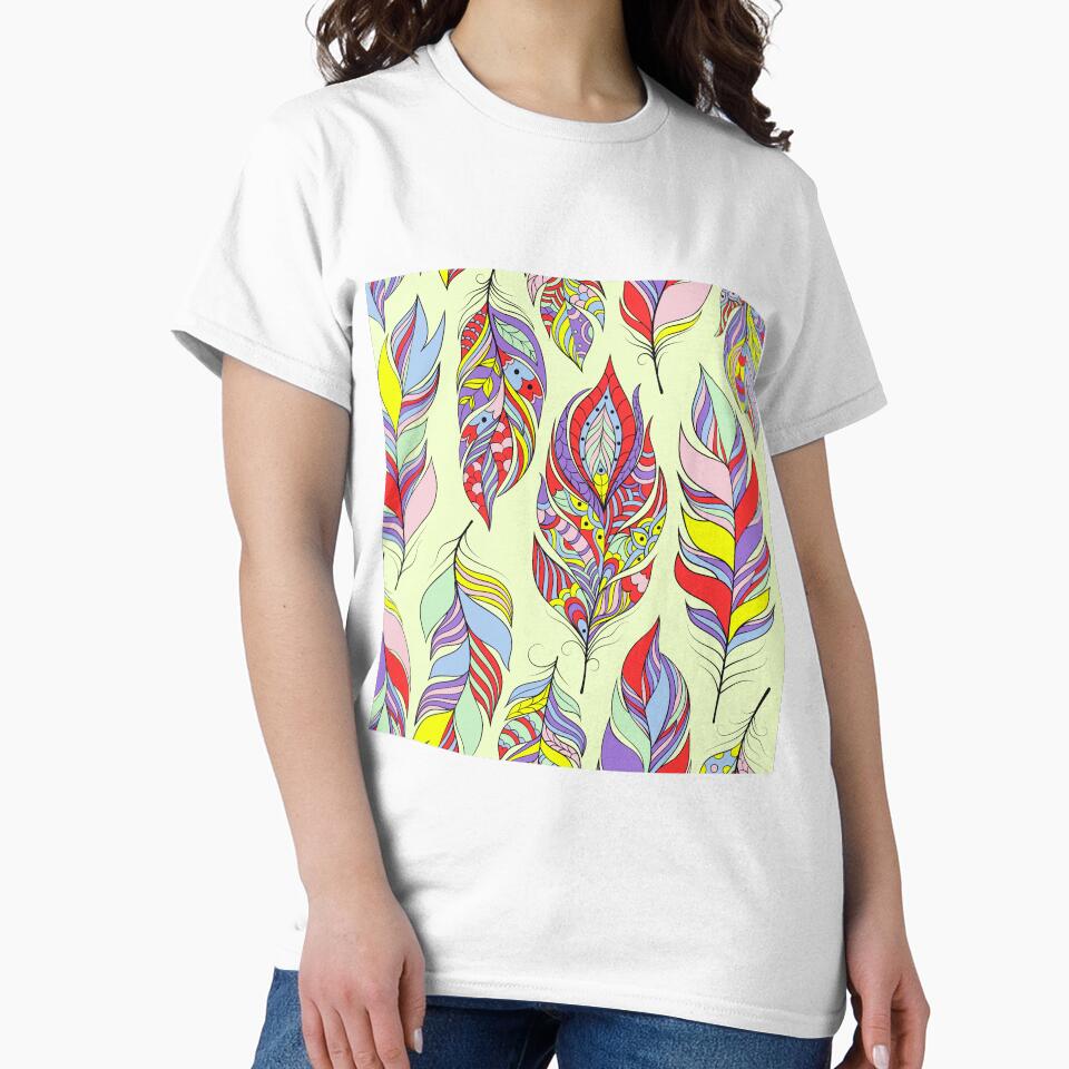 boho vivid feathers by haroulita