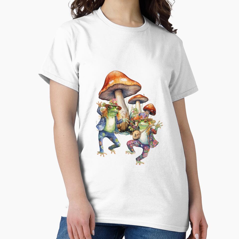 Frog Christmas Tshirt, Gnome Stickers, Mushroom Sweathshirts, Vintage Ornament, Housewarming gift, Nana gift,... (Image 2)