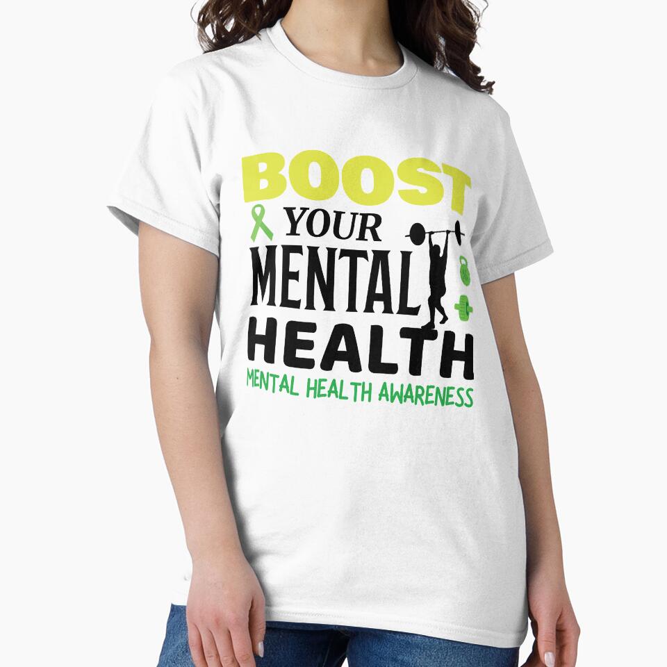 Mental Health Awareness - Boost Your Mental Health By Sweating by OwlCanvas T-Shirts, Hoodie, Sweatshirt (Image 2)
