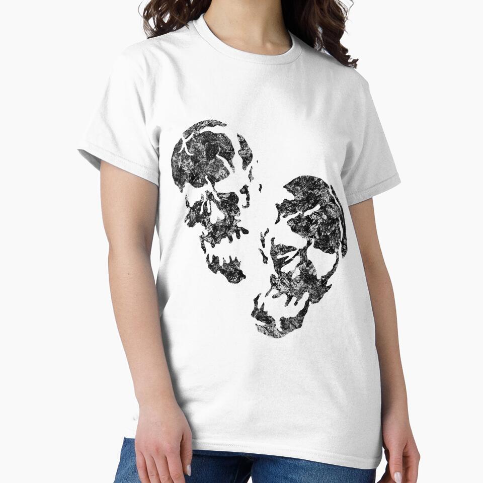 white leaves in darkest skies abstract skulls by TitaCris T-Shirts, Hoodie, Sweatshirt | BlankRebels.com (Image 2)