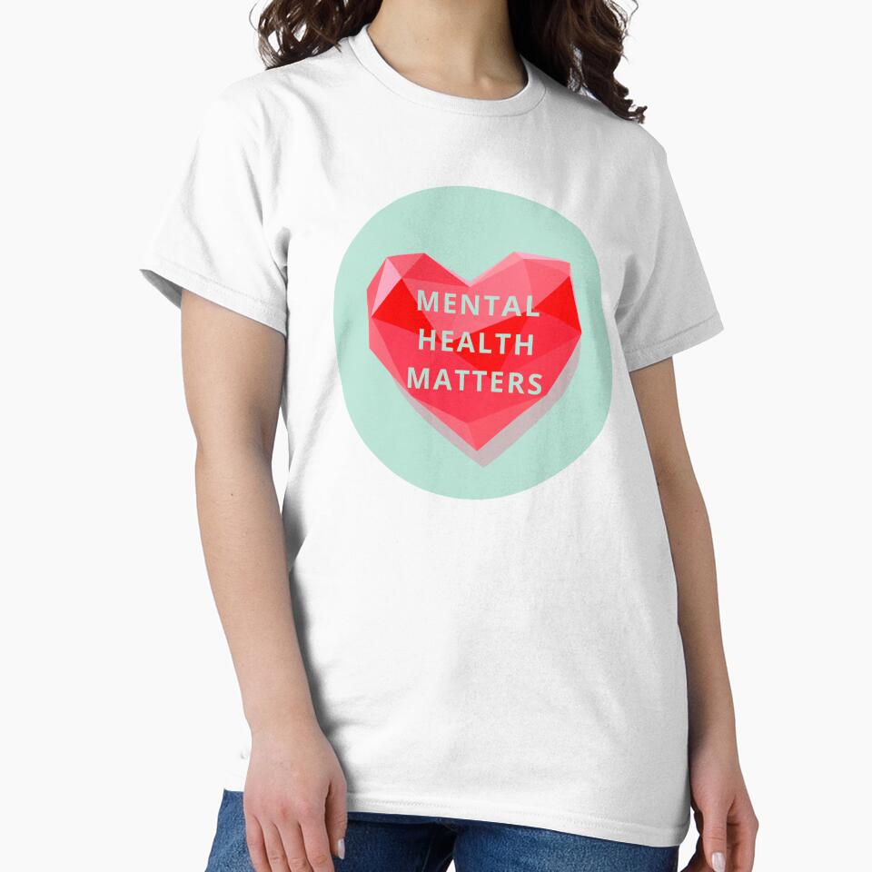 Mental Health Matters Heart by BuraxisQuotes T-Shirts, Hoodie, Sweatshirt | BlankRebels.com (Image 2)