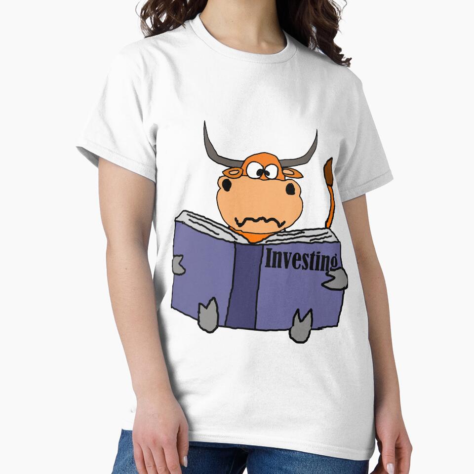 Funny Bull Reading Investing Book by Nature's Fancy T-Shirts, Hoodie, Sweatshirt | BlankRebels.com (Image 2)