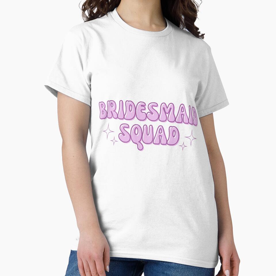 Bridesmaid Squad in Purple by Alli Marie Designs T-Shirts, Hoodie, Sweatshirt | BlankRebels.com (Image 2)