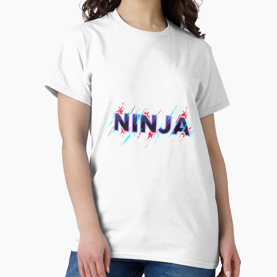 Neon Ninja Typography Design by Infinite Art Lab T-Shirts, Hoodie, Sweatshirt | BlankRebels.com (Image 2)