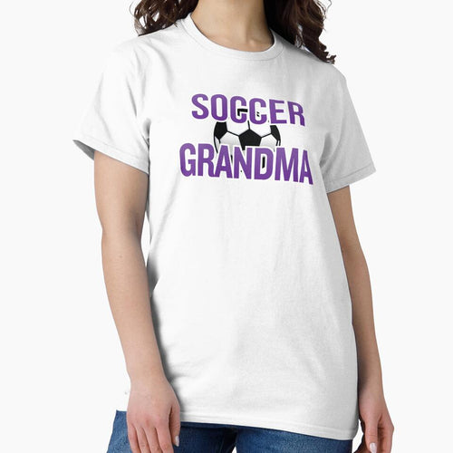 'Soccer Grandma' (Black) by The Button Gal