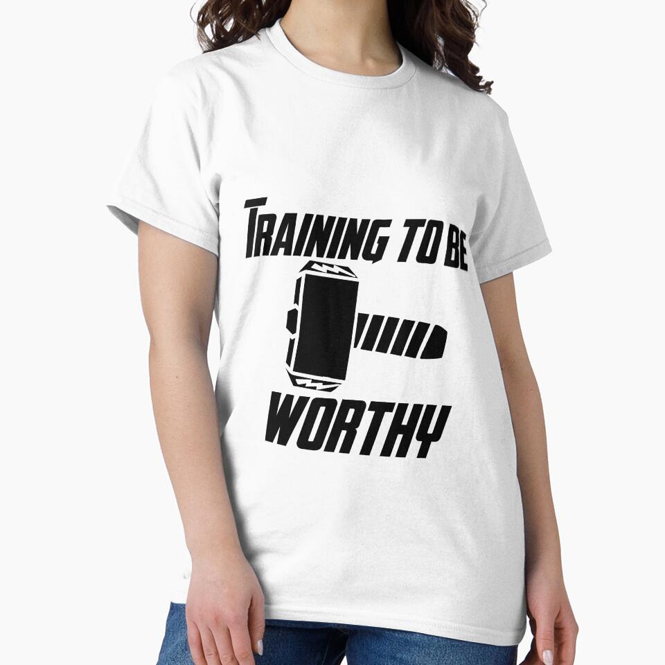 Hammer - Worthy (Black and White) by paperbouquet T-Shirts, Hoodie, Sweatshirt | BlankRebels.com (Image 2)