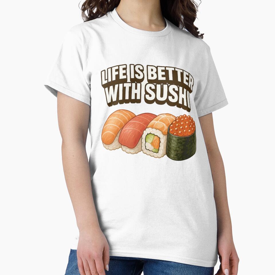 Life is Better with Sushi - Cute Japanese Food ArtLife is Better with Sushi - Cute Japanese Food Art by... (Image 2)