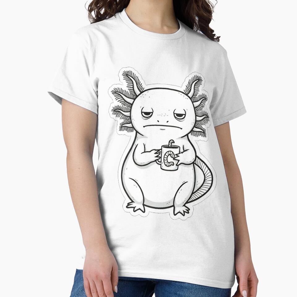 Sleepy Axolotl by CosmicallyChaos T-Shirts, Hoodie, Sweatshirt | BlankRebels.com (Image 2)