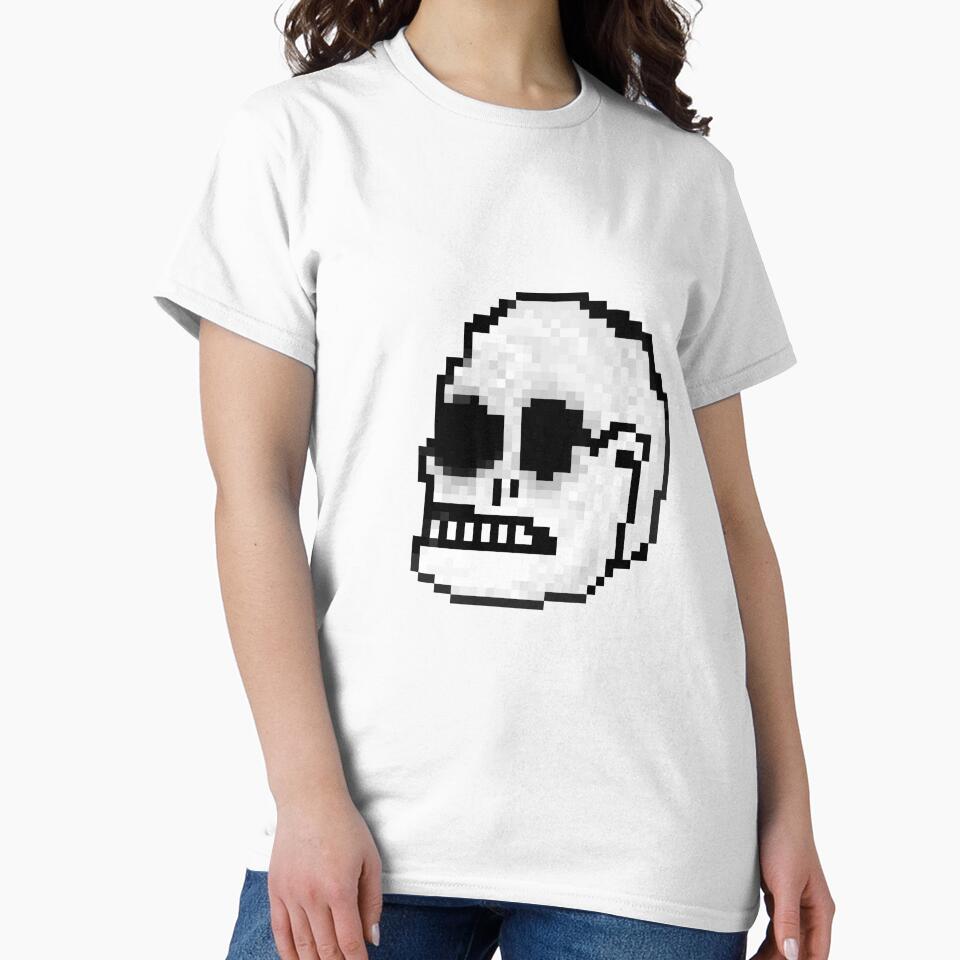 Pixel art skull by Krp2 T-Shirts, Hoodie, Sweatshirt | BlankRebels.com (Image 2)