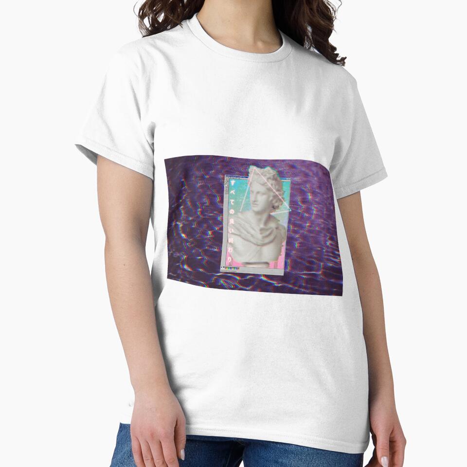 Vaporwave Statue Glitch Art by Bien Design T-Shirts, Hoodie, Sweatshirt | BlankRebels.com (Image 2)