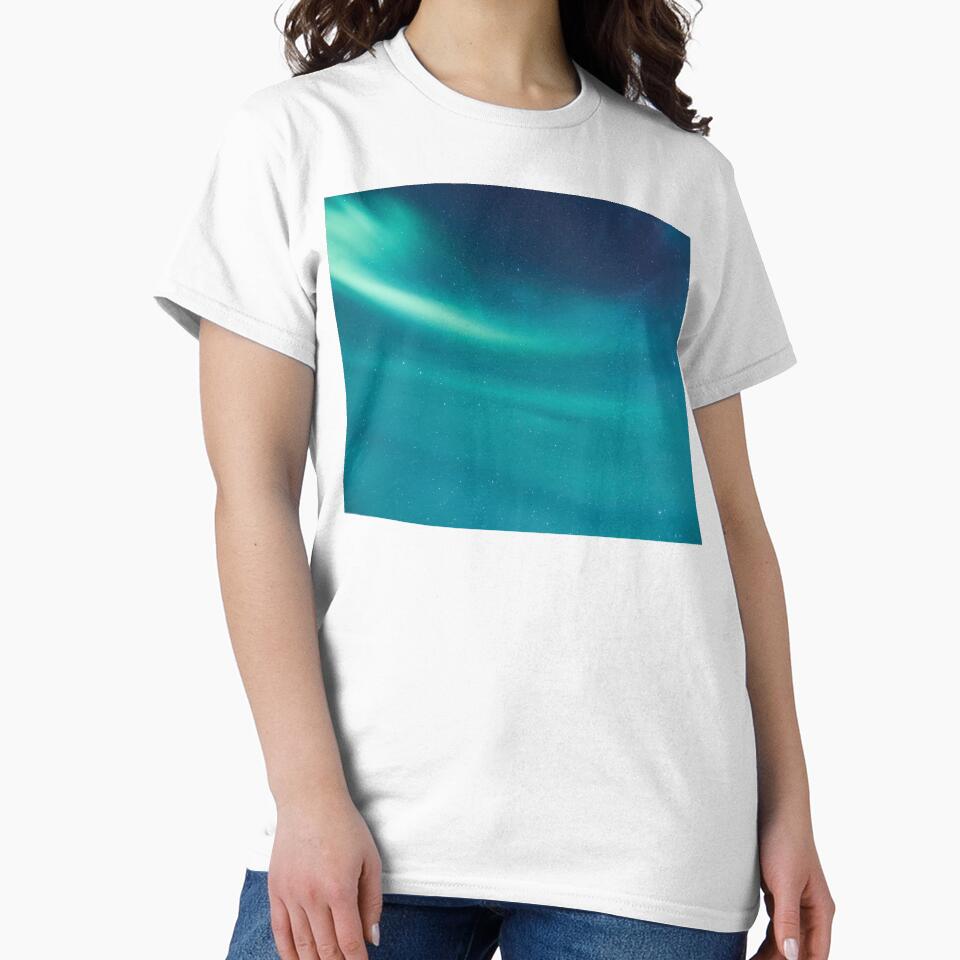 Turquoise Blue Northern Lights by newburyboutique T-Shirts, Hoodie, Sweatshirt | BlankRebels.com (Image 2)