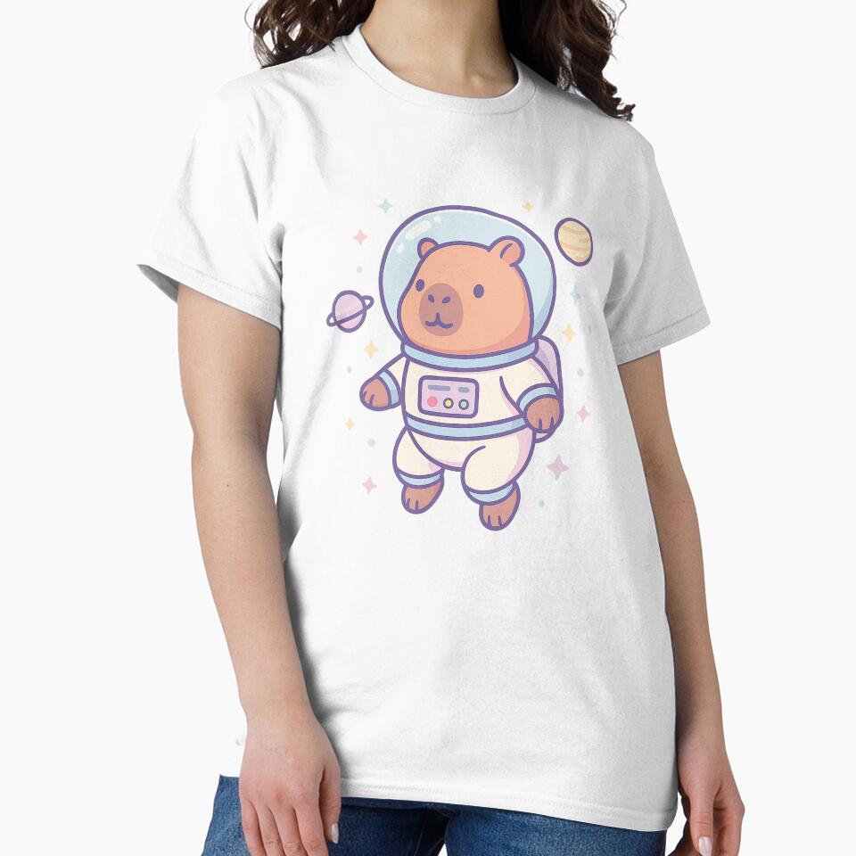 Capybara Astronaut – Kawaii Pastel Space Vibes by trend-forge T-Shirts, Hoodie, Sweatshirt | BlankRebels.com (Image 2)