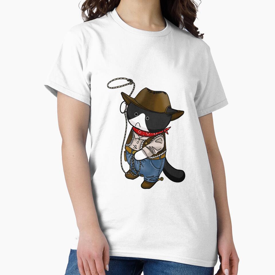 Bad Cat Cowboy by callmeblue-me T-Shirts, Hoodie, Sweatshirt | BlankRebels.com (Image 2)