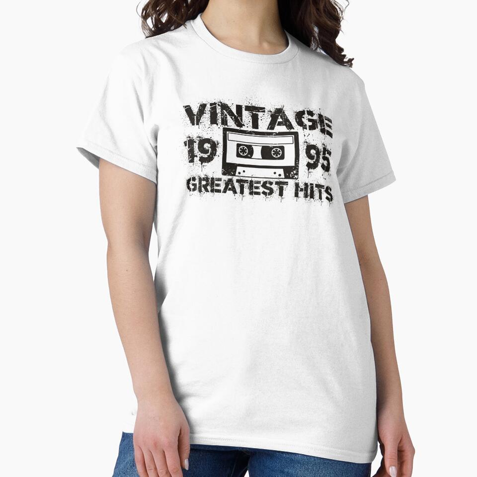 1995 Greatest Hits - Vintage Black by Whimsical  Thinker T-Shirts, Hoodie, Sweatshirt | BlankRebels.com (Image 2)
