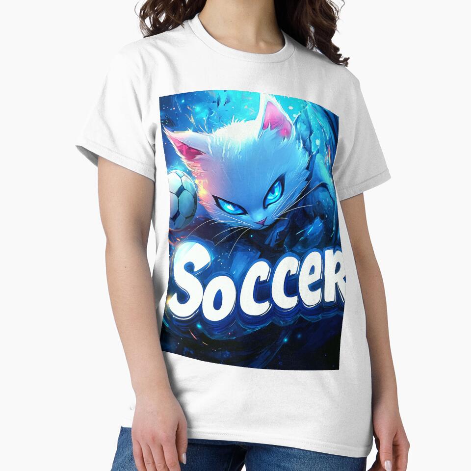 Soccer Anime Cat Graffiti Art by Gaming x Sports