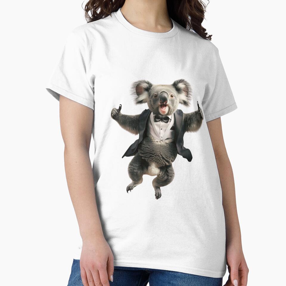 Uncle Dave Party Koala Happy Thumbs Up Black Tuxedo T-Shirts, Hoodie, Sweatshirt