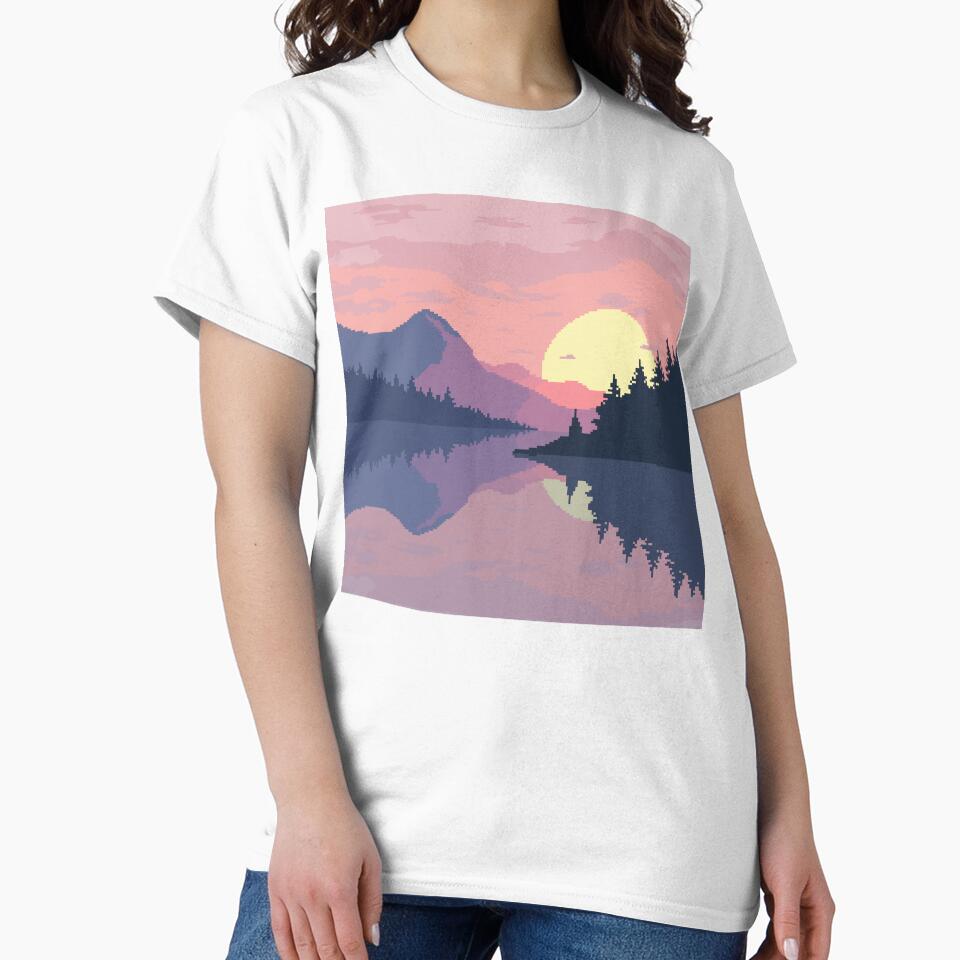Sun over a lake by WisteriaStore T-Shirts, Hoodie, Sweatshirt | BlankRebels.com (Image 2)