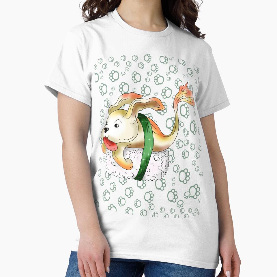 kawaii dogfish sushi by CuisineCat T-Shirts, Hoodie, Sweatshirt | BlankRebels.com (Image 2)