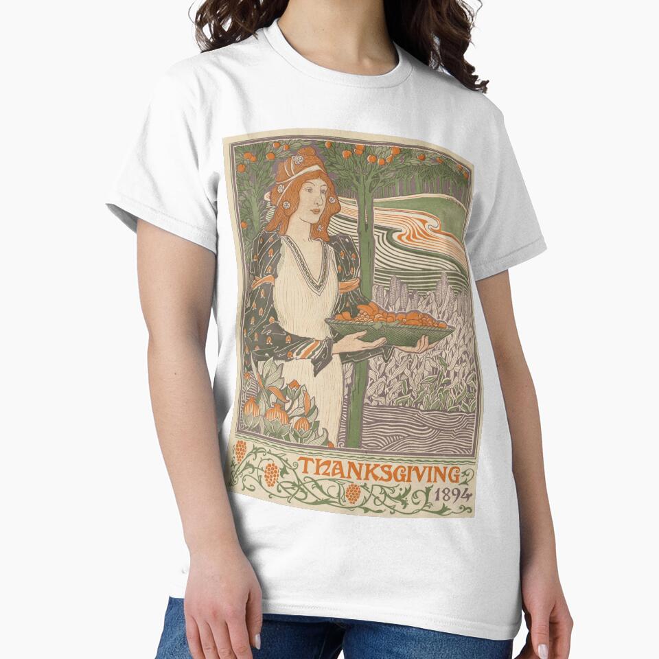 Vintage Thanksgiving Foods and Feasts (1894) by BravuraMedia T-Shirts, Hoodie, Sweatshirt | BlankRebels.com (Image 2)