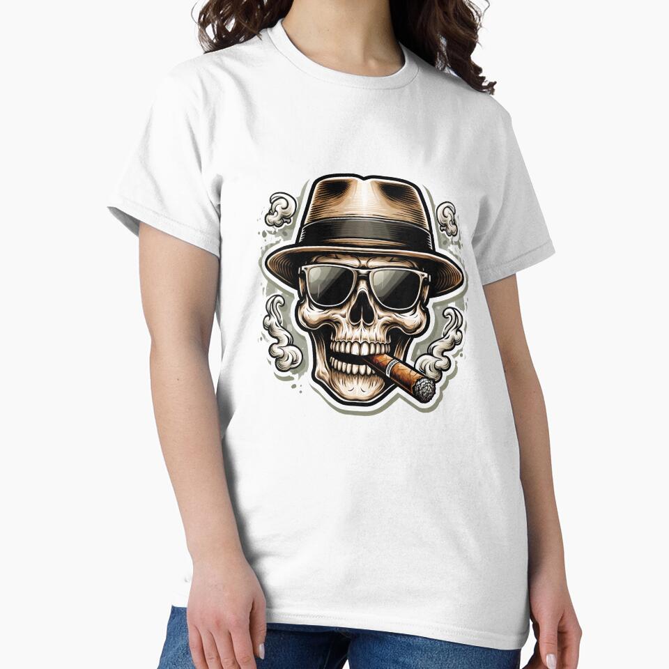 Stylized skull by JrSkDesign ✅ T-Shirts, Hoodie, Sweatshirt | BlankRebels.com (Image 2)