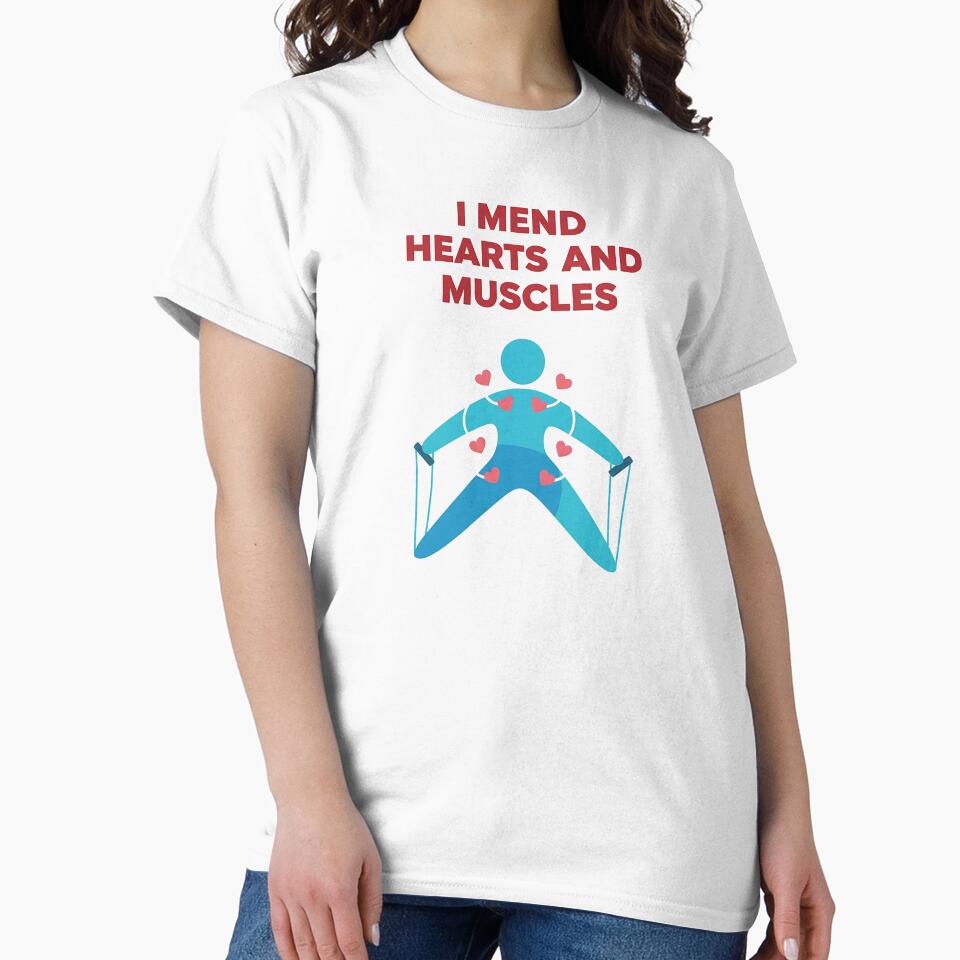I Mend Hearts and Muscles Physical Therapist Valentine Design by Muzgle T-Shirts, Hoodie, Sweatshirt (Image 2)