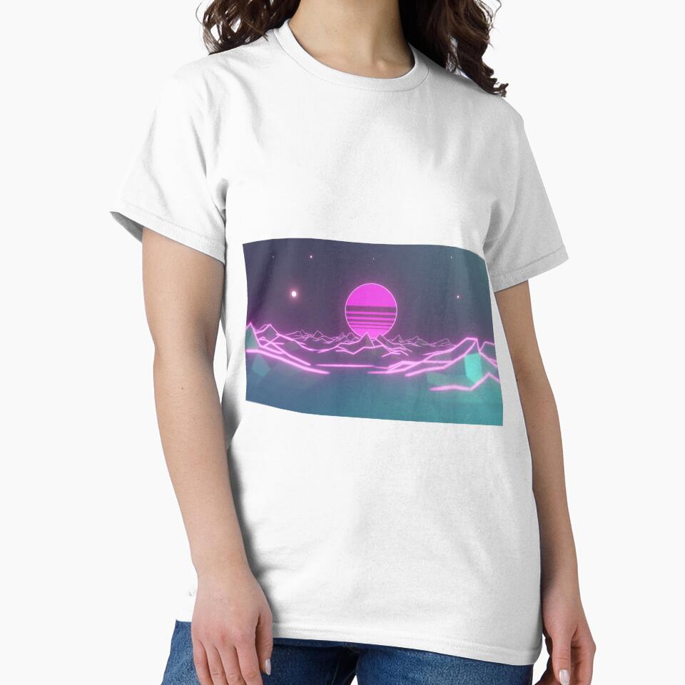Neon Vaporwave Retrowave Sun by Bien Design T-Shirts, Hoodie, Sweatshirt | BlankRebels.com (Image 2)