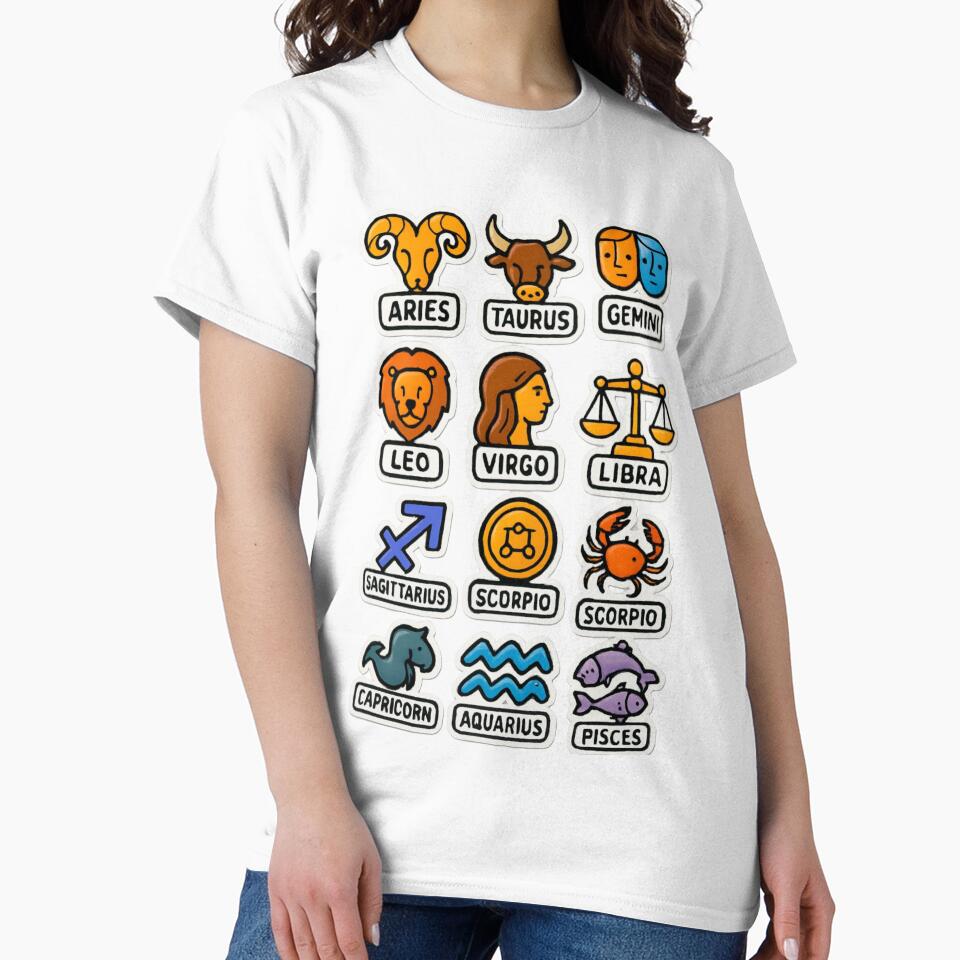 Zodiac Magic Pack – Cosmic Symbols & Star Signs by QuantumKey T-Shirts, Hoodie, Sweatshirt | BlankRebels.com (Image 2)