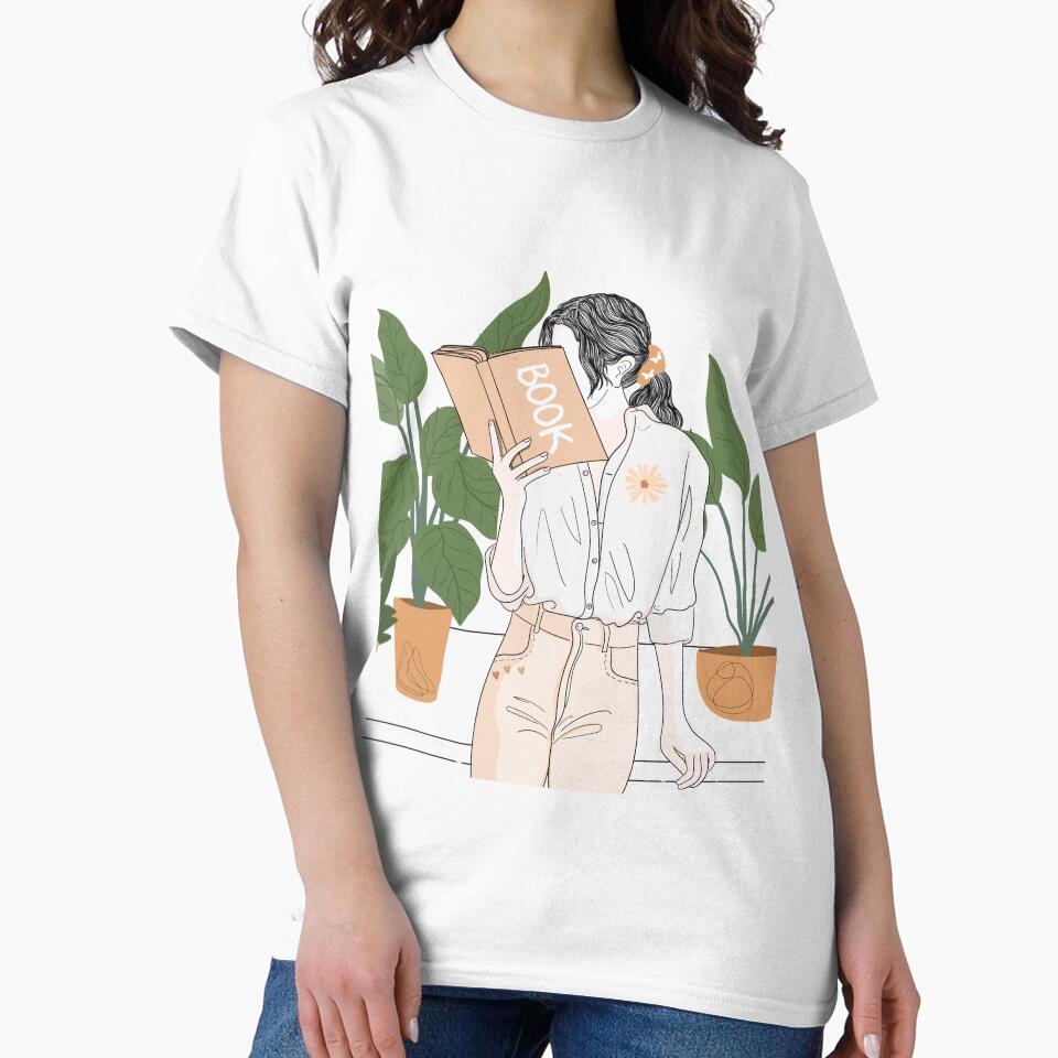 Boho Woman reading a book by MoonCatLab T-Shirts, Hoodie, Sweatshirt | BlankRebels.com (Image 2)