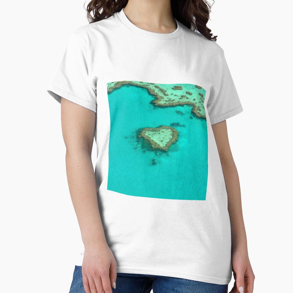 Coral Heart Island In The Ocean by LisaRoseDesigns T-Shirts, Hoodie, Sweatshirt | BlankRebels.com (Image 2)