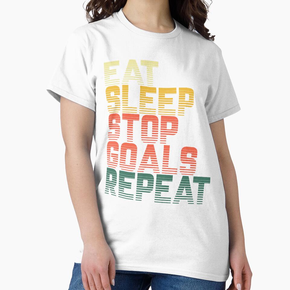 Eat Sleep Stop Goals Repeat Goalie Goalkeeper by borutawear