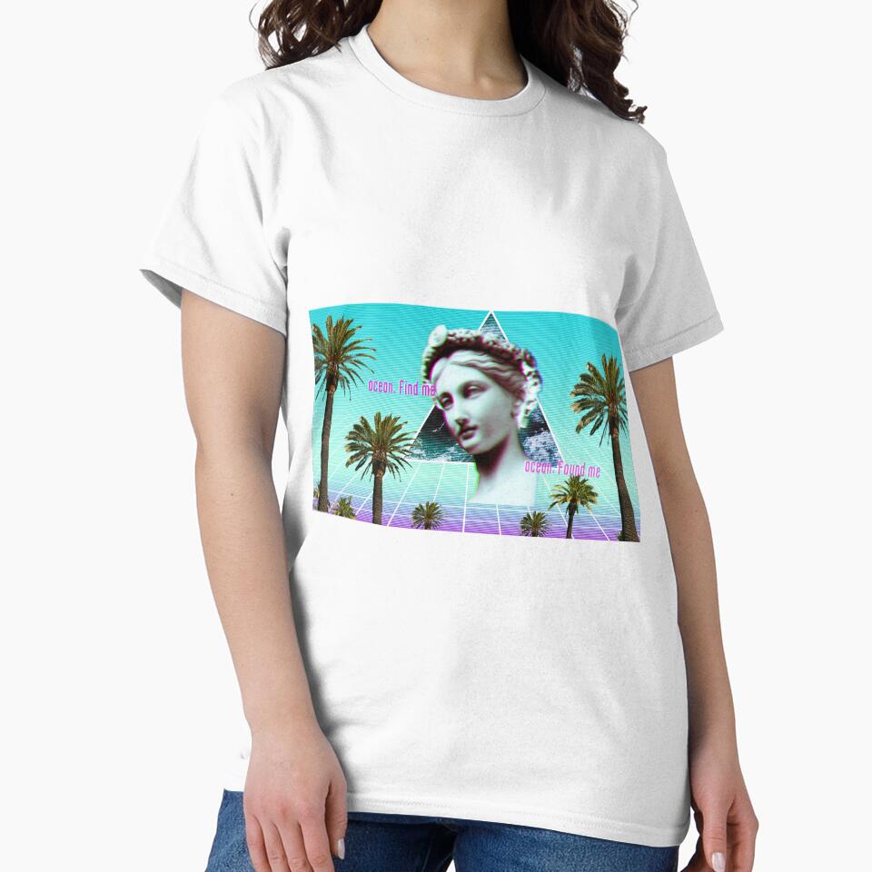 Vaporwave Ocean Sculpture by Bien Design T-Shirts, Hoodie, Sweatshirt | BlankRebels.com (Image 2)