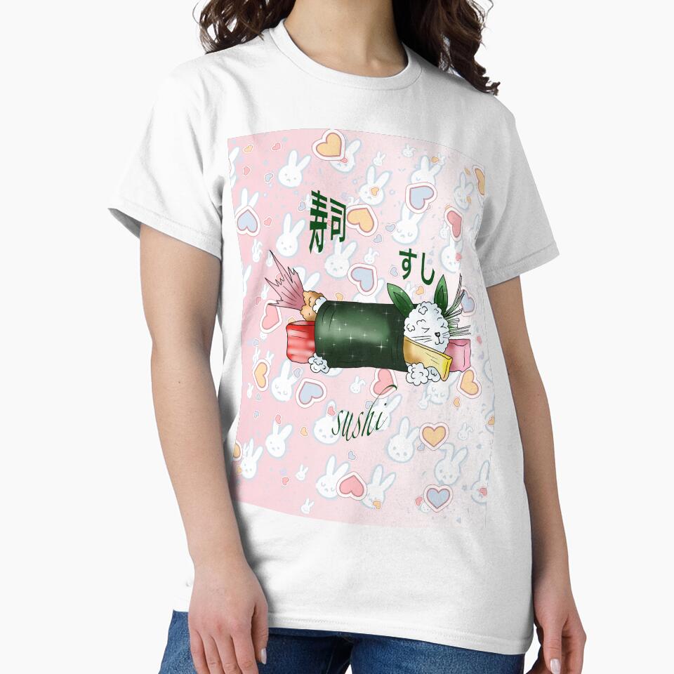sushi roll cute rabbit rice by CuisineCat T-Shirts, Hoodie, Sweatshirt | BlankRebels.com (Image 2)