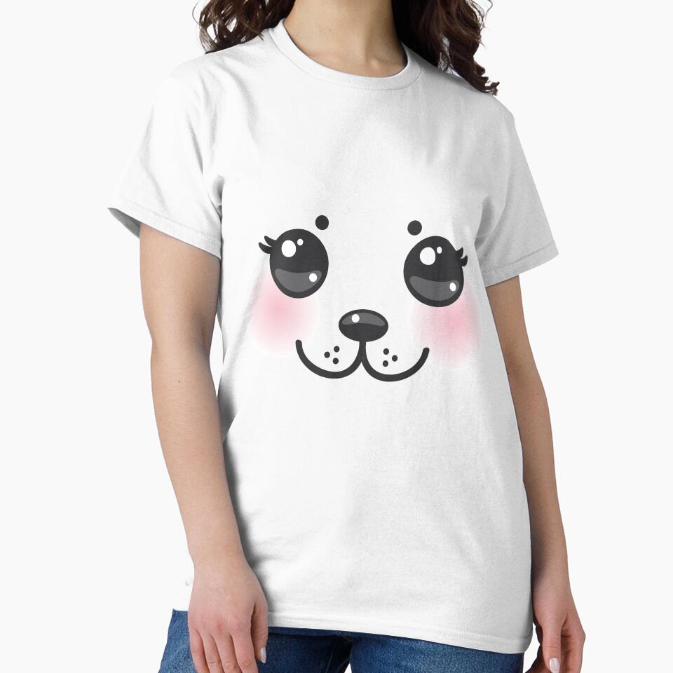 Kawaii Animal Face by M3G4MERCH T-Shirts, Hoodie, Sweatshirt | BlankRebels.com (Image 2)