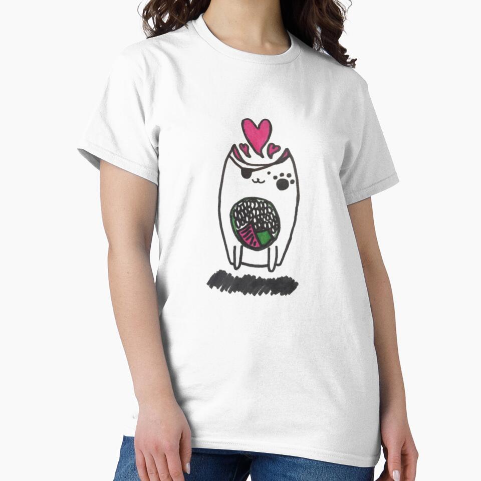Amelia the Geek's Sushi Cat  |  GEEKS RULE THEIR WORLD by Le Plus Three T-Shirts, Hoodie, Sweatshirt (Image 2)