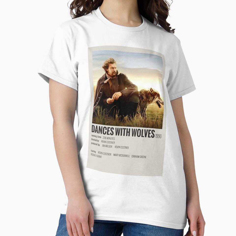 Dances with Wolves (1990) by MoviePolaroid T-Shirts, Hoodie, Sweatshirt | BlankRebels.com (Image 2)