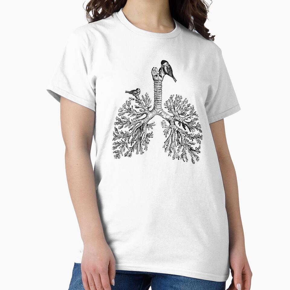 Just Breathe Life Lungs Birds Nature by Monocromo Shop T-Shirts, Hoodie, Sweatshirt | BlankRebels.com (Image 2)