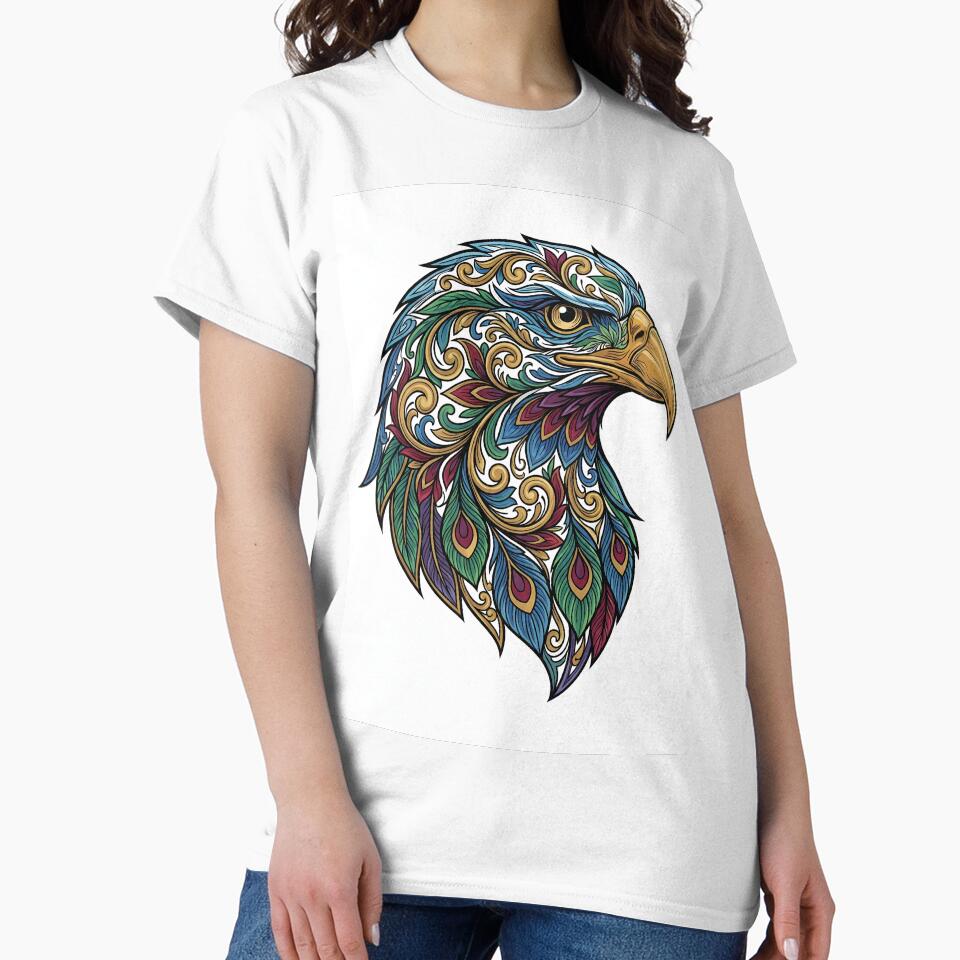 Eagle face in tattoo style by Infinite Art Lab T-Shirts, Hoodie, Sweatshirt | BlankRebels.com (Image 2)