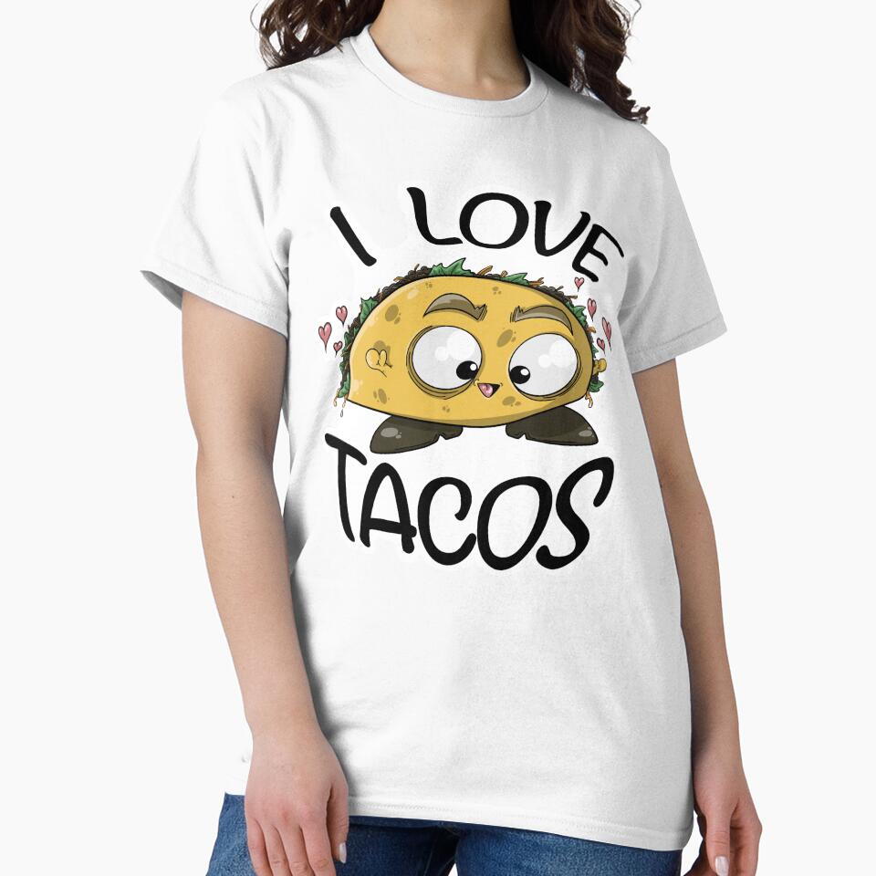I Love Tacos - Cute Food by TheGusDesigns T-Shirts, Hoodie, Sweatshirt | BlankRebels.com (Image 2)